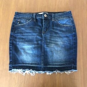 mini jean skirt